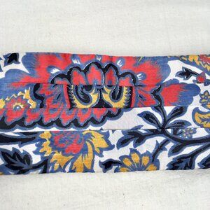 White New Haven Cummerbund Silk Floral Colorful Adjustable Wedding Prom